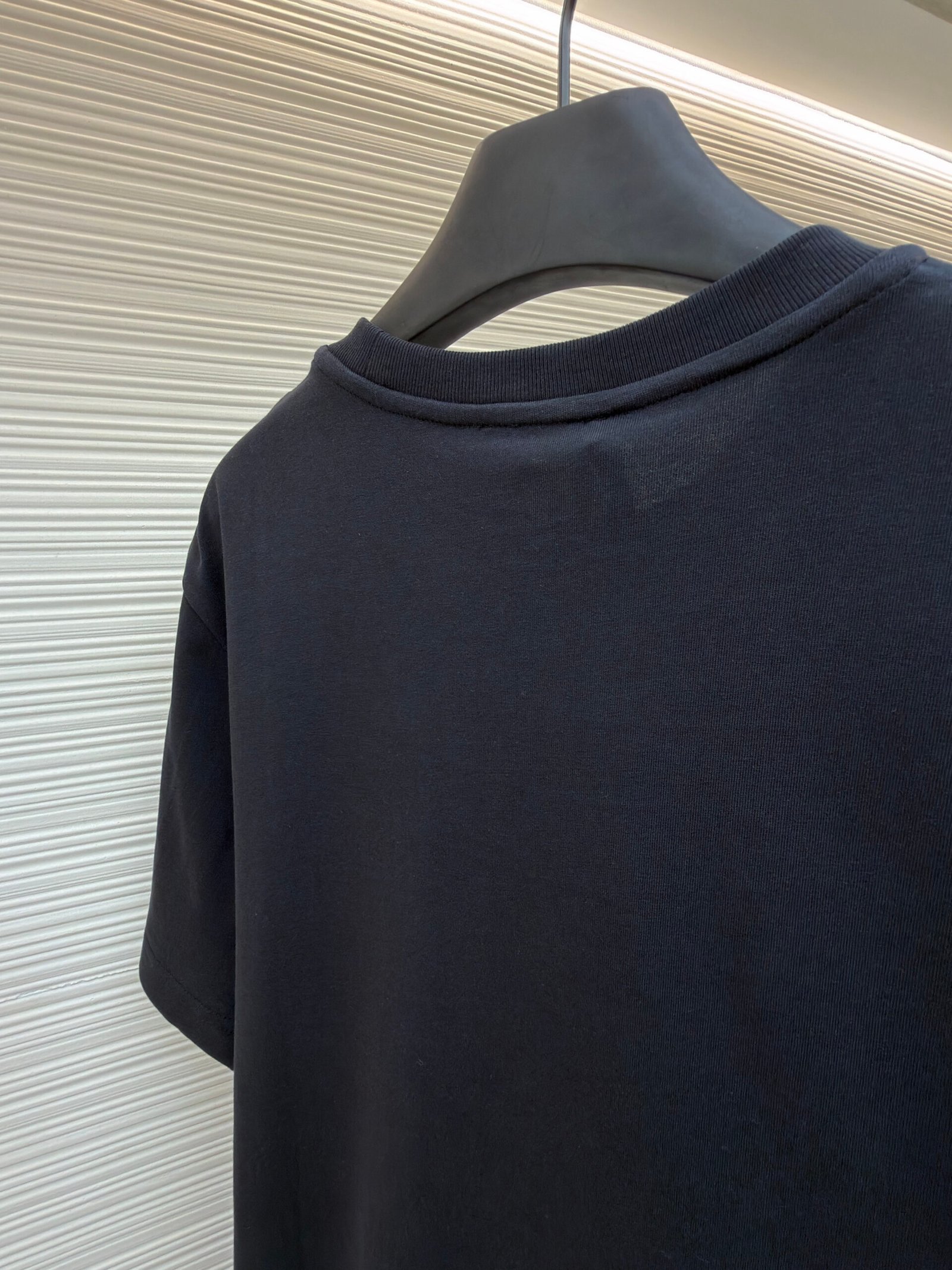 Moncler Inspired Triple Patch Navy Cotton T-Shirt - Image 5