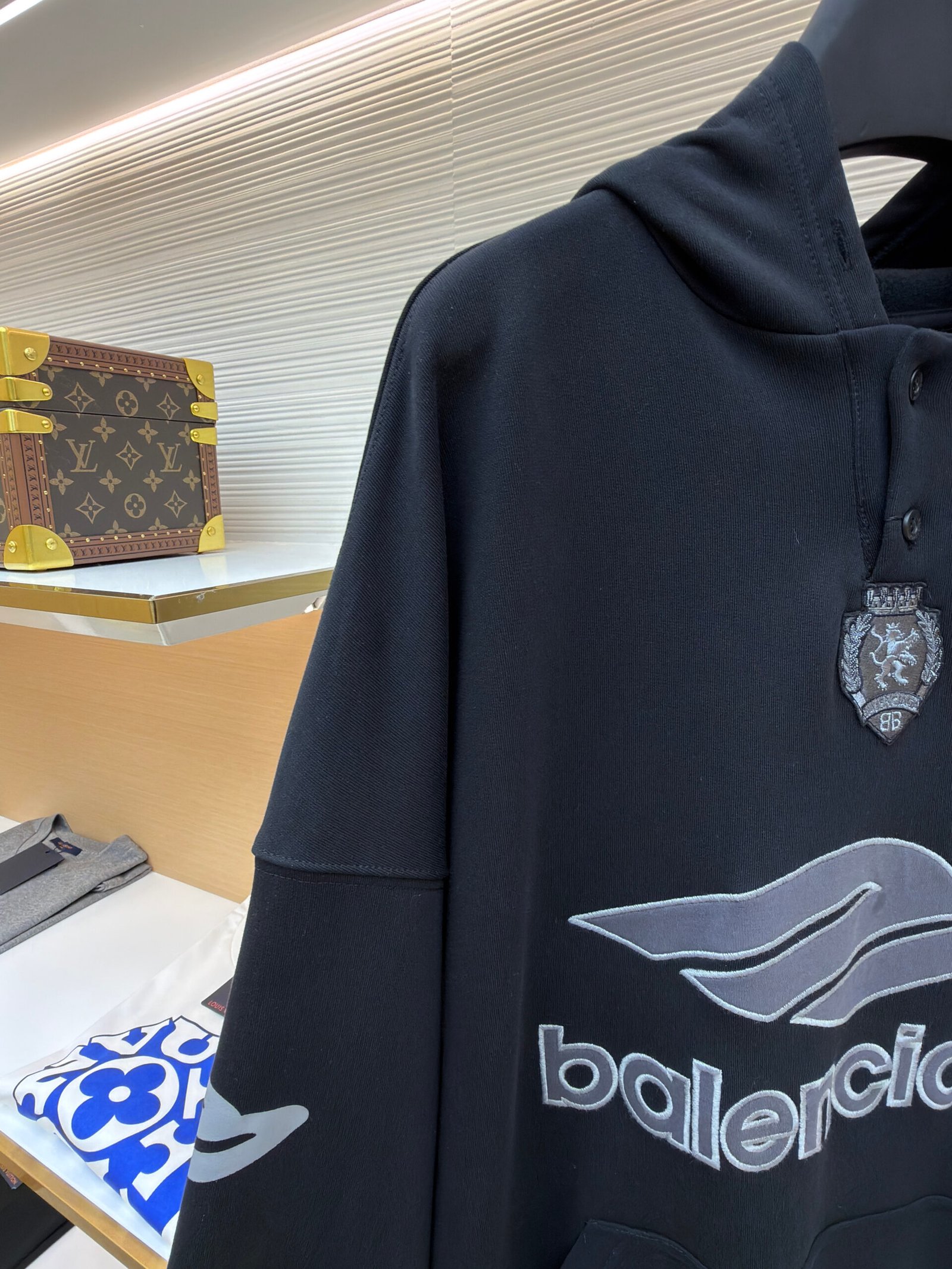 Balenciaga Soccer Series Crest Hoodie - Image 3
