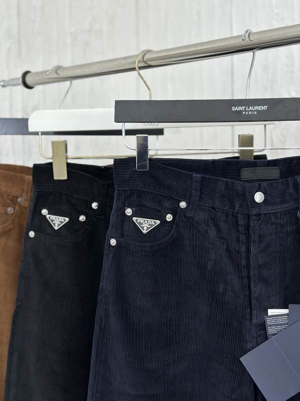 Prada Straight Leg Corduroy Trouser - Image 3