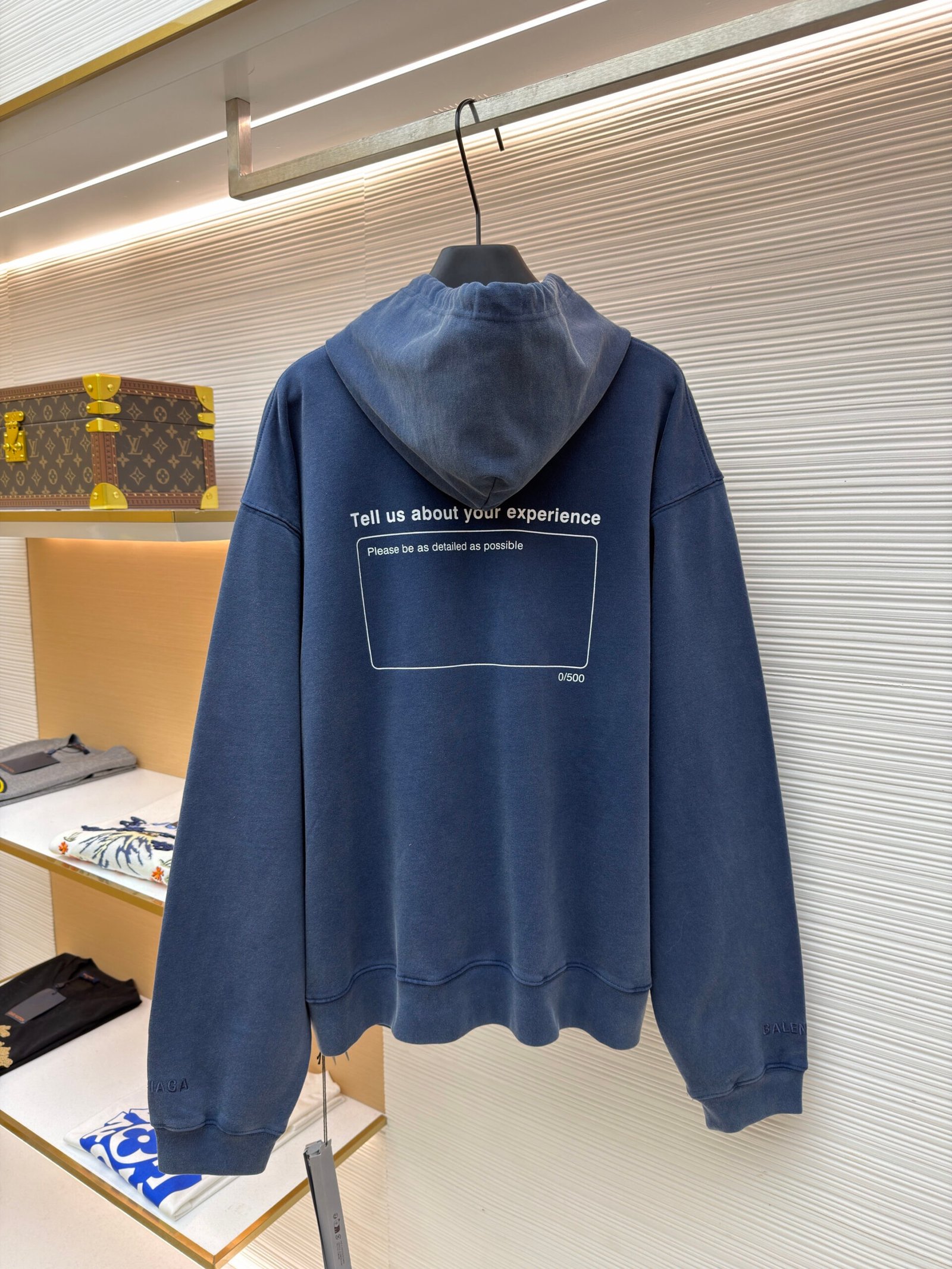 Balenciaga Five-Star Graphic Pullover Hoodie - Image 3