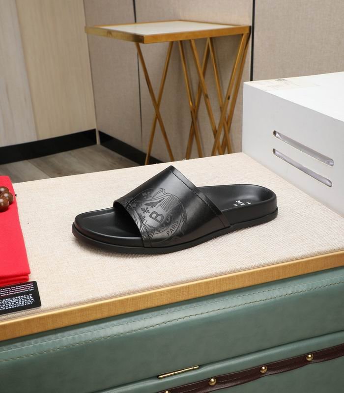 Berluti Scritto Venezia Leather Slide in Black - Image 5
