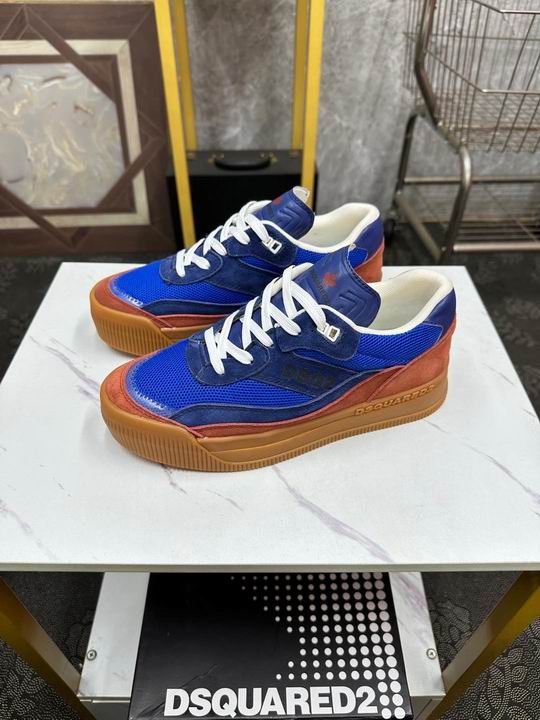DSQUARED2 Skate Low-Top Sneakers – Royal Blue - Image 5