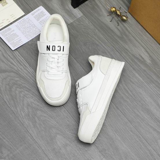 DSQUARED2 Icon Strap Low-Top Sneakers – Triple White - Image 4