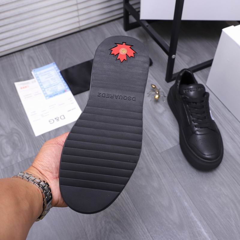 Dsquared2 Tennis Maple Leaf Sneakers-Matt Black - Image 2