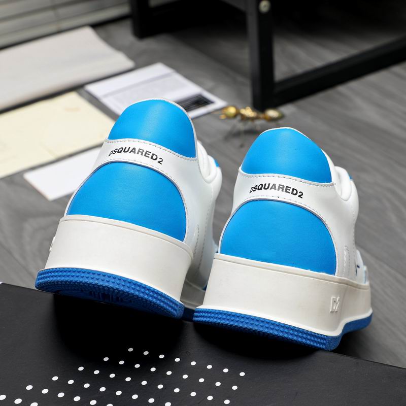 Dsquared2 Box Sole Maple Leaf Sneakers-Bright Blue - Image 4