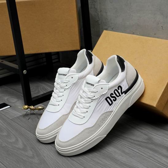 DSQUARED2 Run Low-Top Sneakers – White/Grey - Image 5