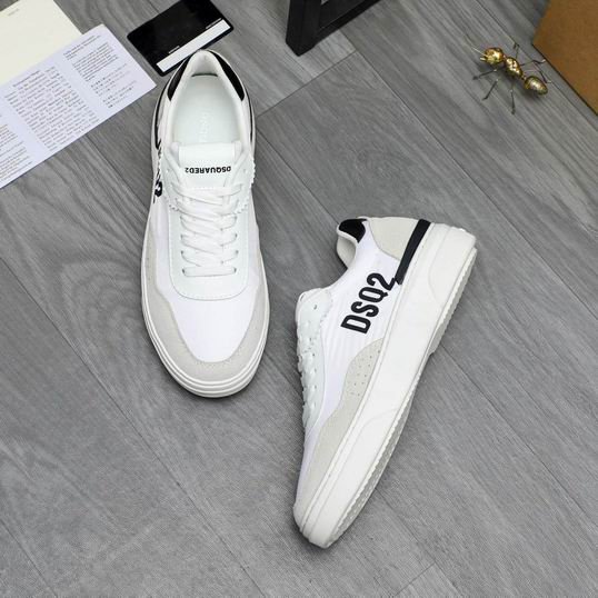 DSQUARED2 Run Low-Top Sneakers – White/Grey - Image 3