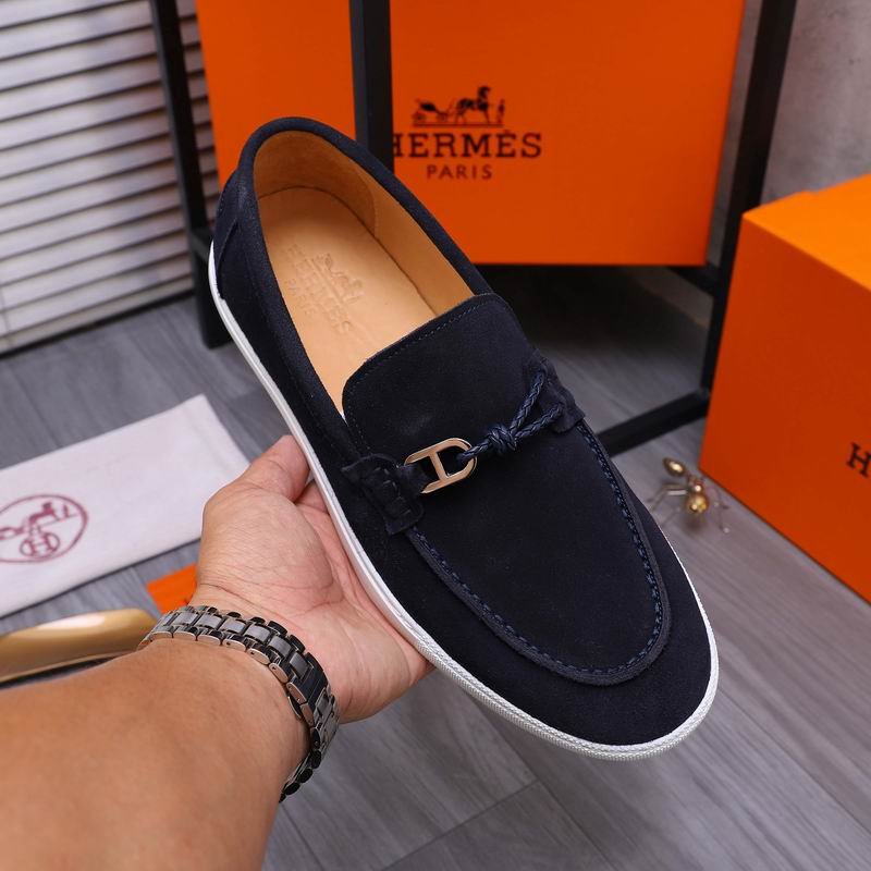 Hermès Loafers – Marine Navy Suede - Image 2
