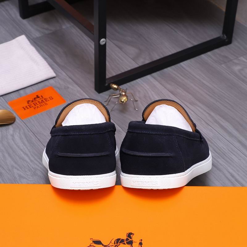 Hermès Loafers – Marine Navy Suede - Image 3