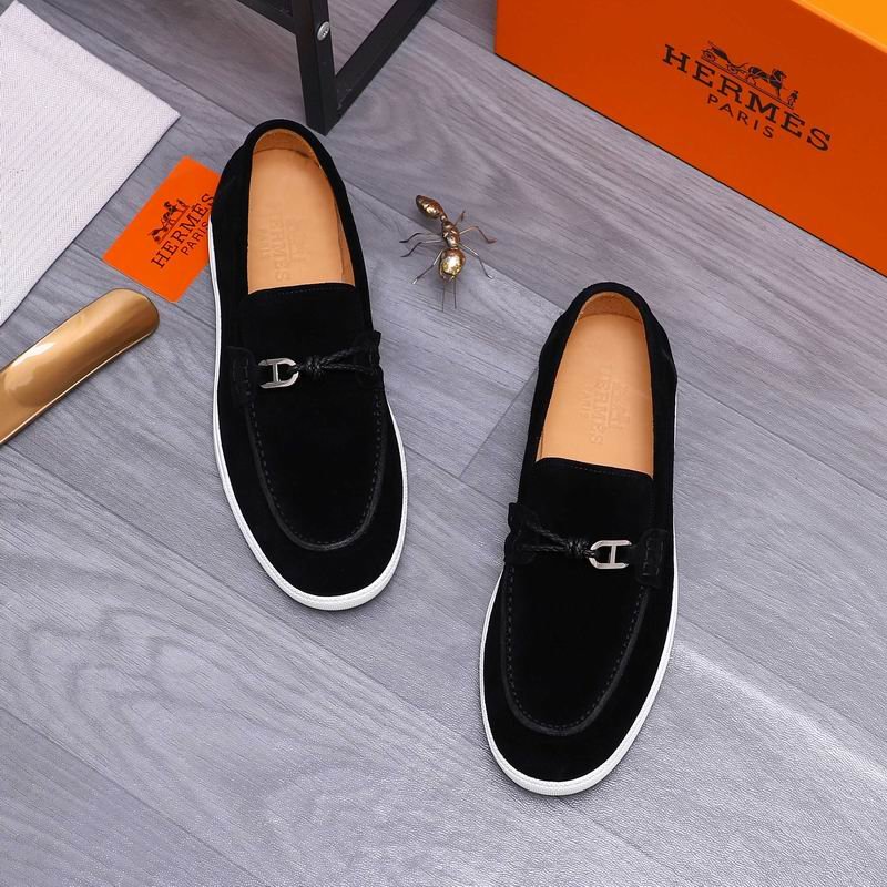 Hermès Loafer in Black Suede - Image 4