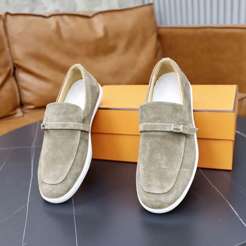 Hermès Loafer in Sage Grey Suede - Image 4