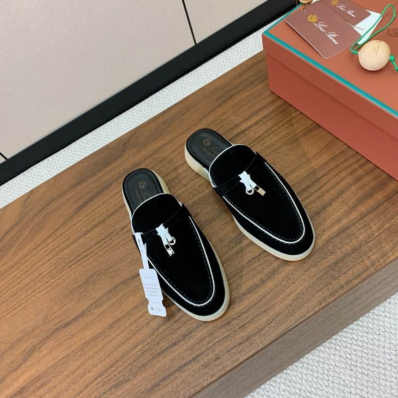 Loro Piana Summer Walk Charms Loafers- Black - Image 3