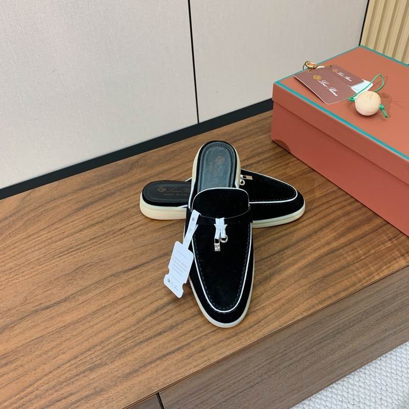 Loro Piana Summer Walk Charms Loafers- Black - Image 2