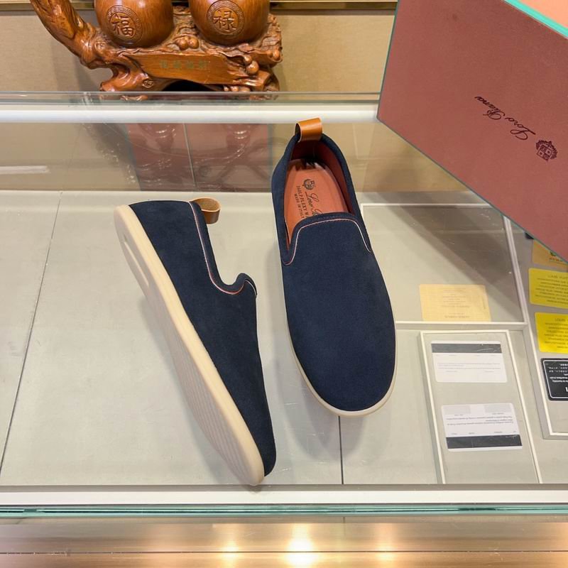Loro Piana 360 LP Flexy Walk Sneakers in Navy Suede - Image 4