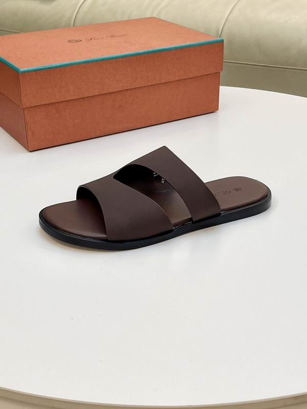 Loro Piana Sea-Slide Sandals -Dark Brown - Image 4